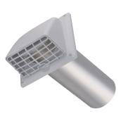 IMPERIAL 4-in Dia Plastic Preferred with Guard Dryer Vent Hood
