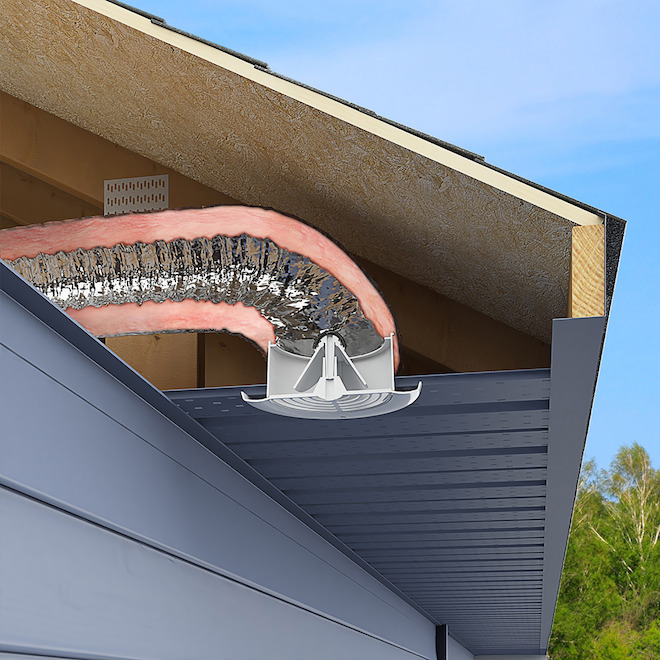 Imperial 8.5-in L White Plastic Soffit Vent