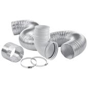 Imperial 4-in x 8-ft Dryer Vent Kit