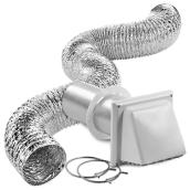 Imperial 4-in x 8-ft Anti-Gust Dryer Venting Replacement Kit