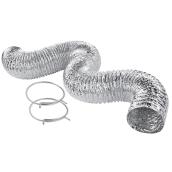 Flexible Foil Ducting with Clamps - 4" x 8'