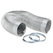 Semi-Rigid Foil Ducting with Clamps - 4" x 8'