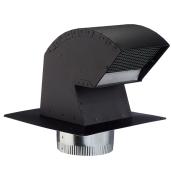 Imperial R2 Roof Vent Cap with Collar - 6" - Steel - Black