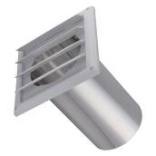 Imperial 5-in dia White Plastic Louvered Vent Hood