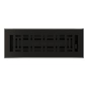 Imperial Cast Iron 1-Pack Black Floor Register (Duct Opening: 3-in x 10-in ; Outside: 1.75-in x 4.25-in)