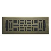 Imperial Collection 1-Pack Gold Floor Register (Duct Opening: 3-in x 10-in ; Outside: 1.38-in x 4.25-in)