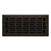 Imperial Collection 1-Pack Bronze Floor Register (Duct Opening: 4-in x 10-in ; Outside: 1.38-in x 5.25-in)