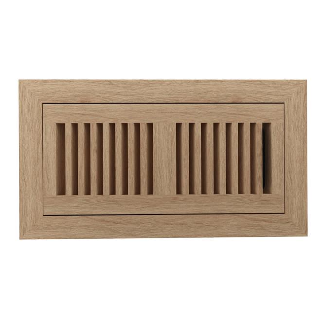 IMPERIAL 4-in x 10-in Unfinished Oak Flush Mount Floor Register