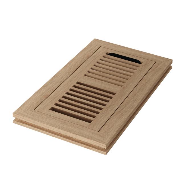 IMPERIAL 4-in x 10-in Unfinished Oak Flush Mount Floor Register