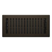 Imperial Signature 1-Pack Bronze Floor Register (Duct Opening: 4-in x 10-in ; Outside: 1.38-in x 5.25-in)