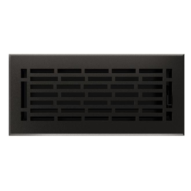 Imperial Geneva 1-Pack Cast Iron Steel Floor Register (Duct Opening: 4-in H x 10-in W)