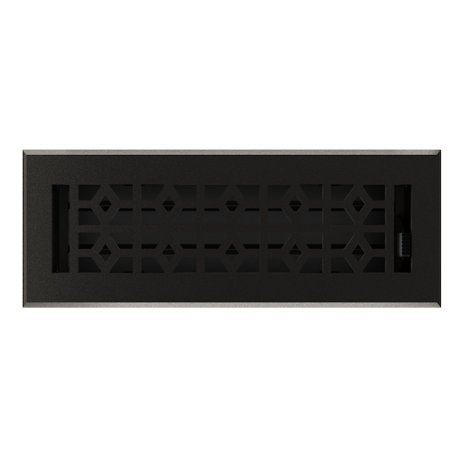 Imperial Cast Iron 1-Pack Black Floor Register (Duct Opening: 3-in x 10-in ; Outside: 1.75-in x 4.25-in)