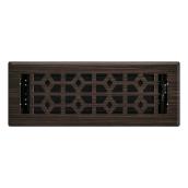 Imperial Collection 1-Pack Bronze Floor Register (Duct Opening: 3-in x 10-in ; Outside: 1.38-in x 4.25-in)