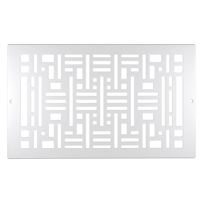 Imperial Arts & Crafts White Steel Sidewall Grille (Duct Opening: 8-in x 14-in;Outside: 9.25-in x 15.25-in)