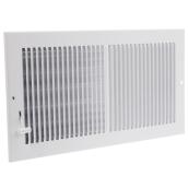 Imperial Standard 1-Pack White Steel Ceiling Register (Duct Opening: 12-in x 6-in ; Outside: 13.25-in x 7.25-in)