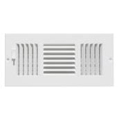 IMPERIAL 10-in x 4-in Side/Ceiling Register 3-Way