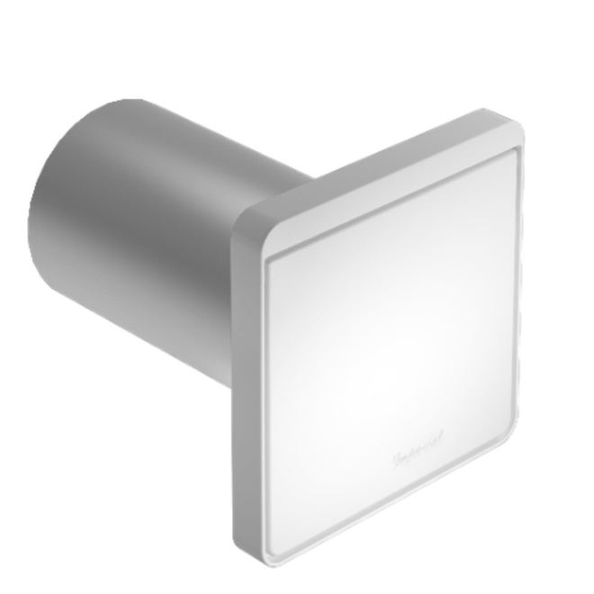 Imperial 4-in Vent Hood Cap with Single Louver - White