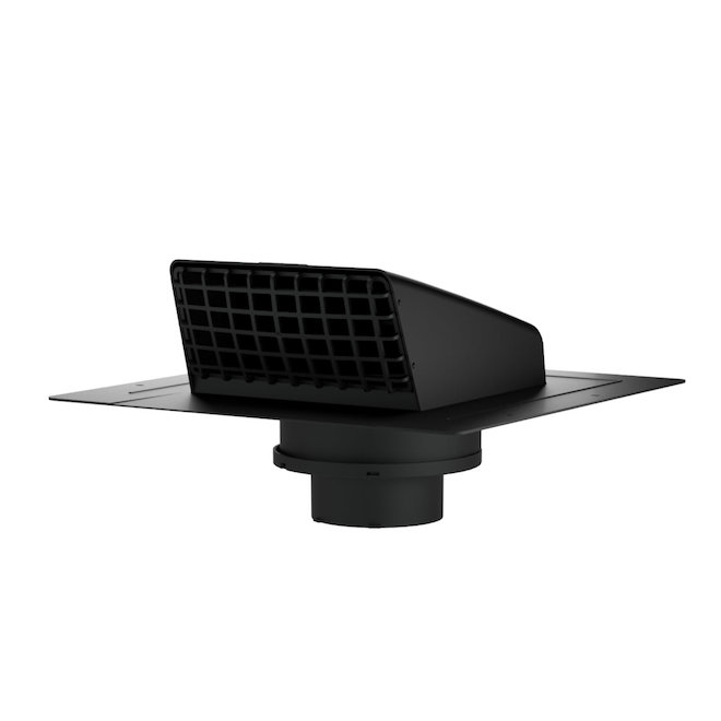 Imperial Roof Vent Cap Adjustable from 4 to 6-in - Black