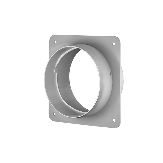 Imperial 4-in Wall Adapter for Flexible Dryer Connector - White