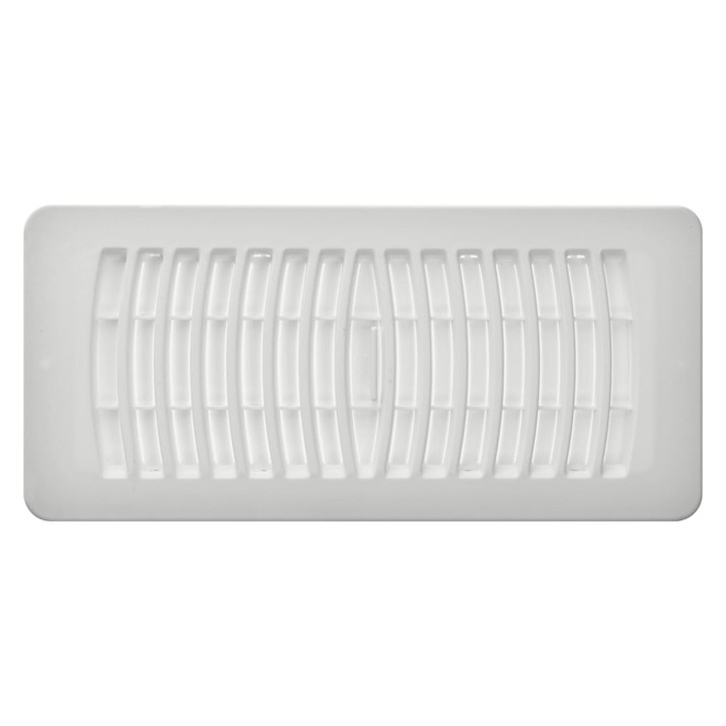 Imperial Floor Register in Plastic 4 x 10-in - White