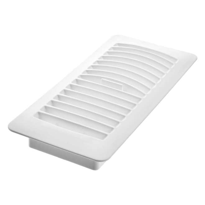 Imperial Floor Register in Plastic 4 x 10-in - White