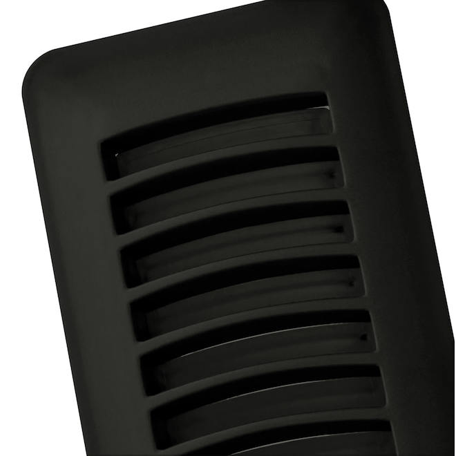 Imperial Floor Register in Plastic 3 x 10-in - Black