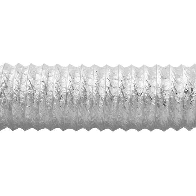 VALU+ Flexible Aluminum Foil Transition Duct - 4-in x 8-ft