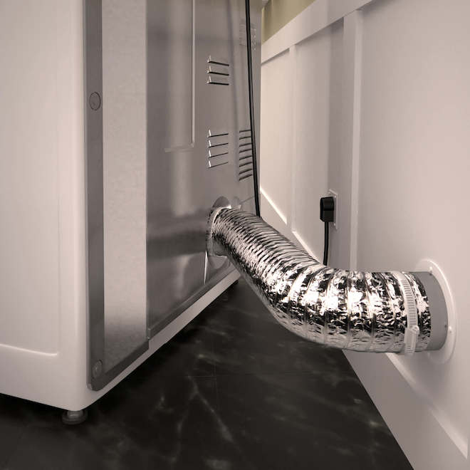 VALU+ Flexible Aluminum Foil Transition Duct - 4-in x 8-ft