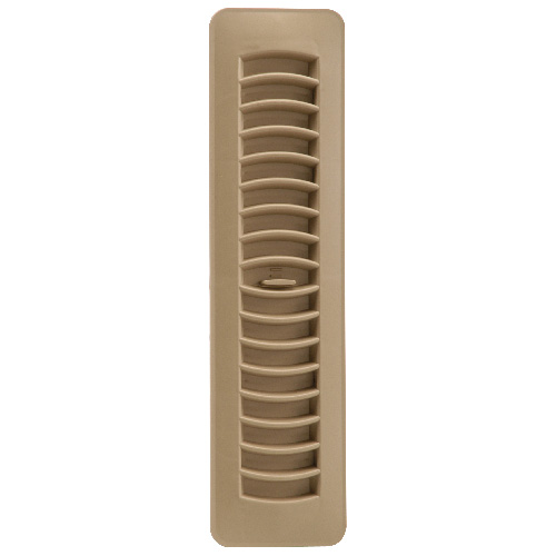 Imperial Louvered Air Exhaust Floor Register - Taupe - Polystyrene - 2-1/4-in W x 12-in L