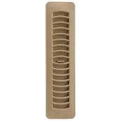 Imperial Louvered Air Exhaust Floor Register - Taupe - Polystyrene - 2-1/4-in W x 12-in L