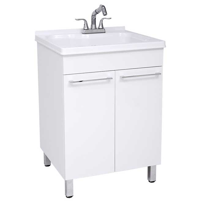 WESTINGHOUSE Laundry Tub Kit with Faucet and Cabinet - White QL067 | RONA