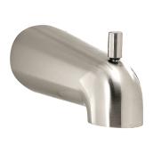 Slip On Bathtub Spout With Diverter - 5 3/4"- Brushed Nickel