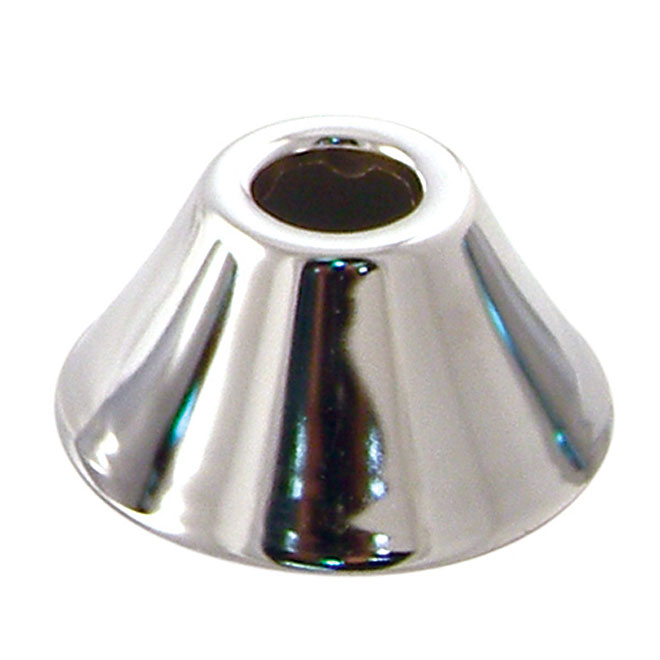 Plumb Pak Deep Pipe Flange Metal Polished Chrome Finish 3/8in