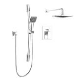 Essential Style Quadrato Chrome Polished Shower Faucets Rail Kit