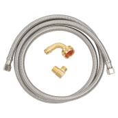 Ensemble d'installation pour lave-vaisselle, 3/8" x 60", inox