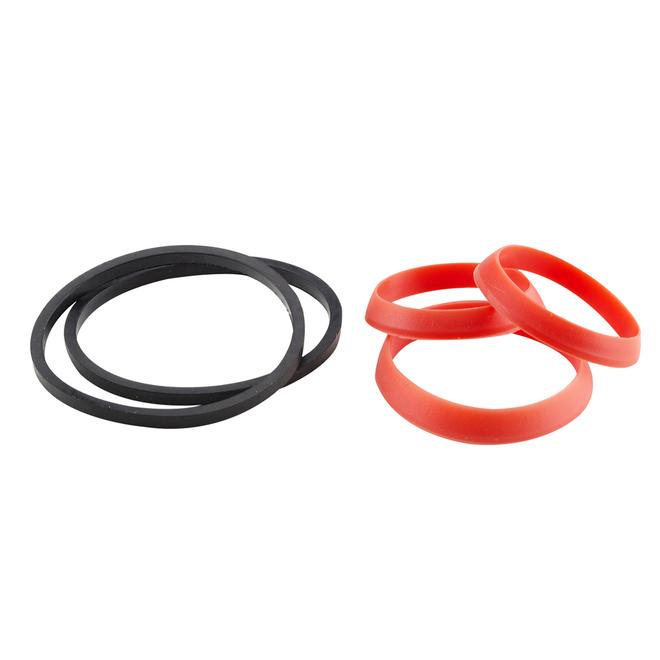 11/2in, 11/4in, 2in Dia. Assorted Rubber Slip Joint Washers (6