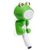 Douchette à main, grenouille, vert et blanc