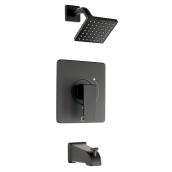 Essential Style Quadrato Bathtub and Shower Faucet - 80 PSI - Black Matte