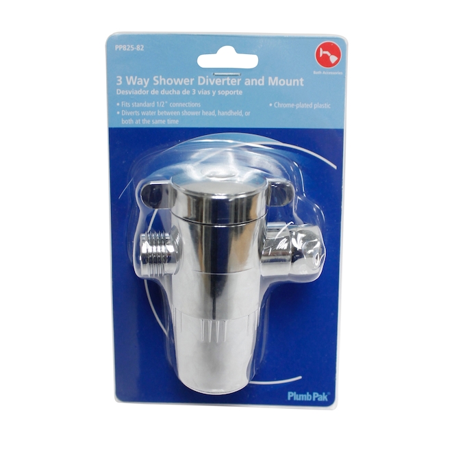 Plumb Pak 1/2-in x 3/4-in Chrome Finished 3-Way Diverter