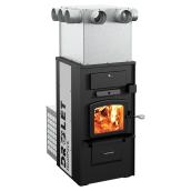 Petite fournaise à bois, 198 000 BTU, 500- 1500 pi², noir