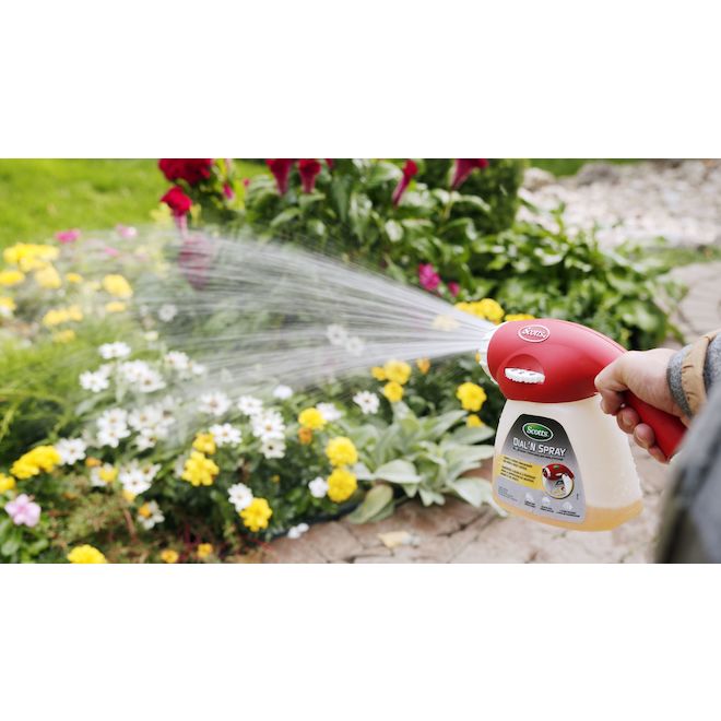 Pulvérisateur herbicide pour boyau d'arrosage Dial' N Spray Scotts Miracle-Gro, 7.57 L