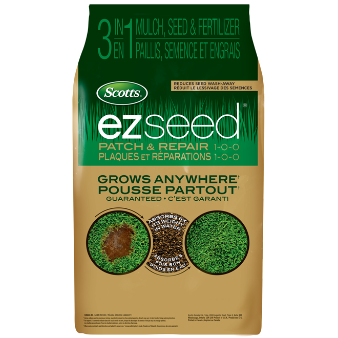 Semence à gazon 3-en-1 EZ Seed de Scotts, 1-0-0, 4,5 kg