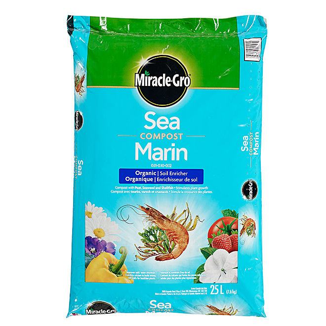 Miracle-Gro 11-10-12 Organic Sea Compost - 7.6 kg