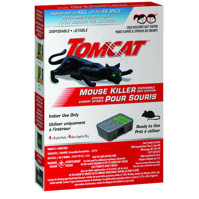 Mouse Bait Station - Tomcat® - Disposable - 28 g - 4/Pk 0365110