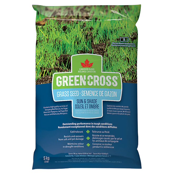 Green Cross(R) Grass Seed Sun and Shade 11 lb 202481 RONA