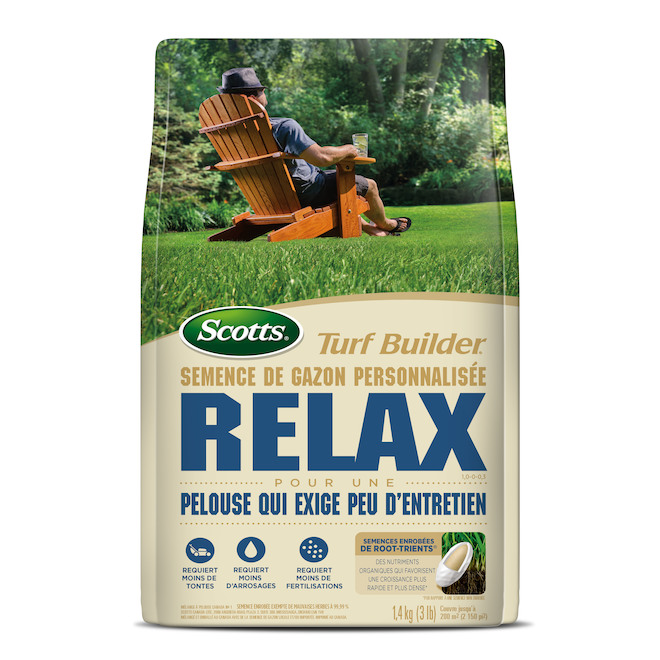 Semence de gazon personnalisée Relax par Scotts Turf Builder, 1,4 kg