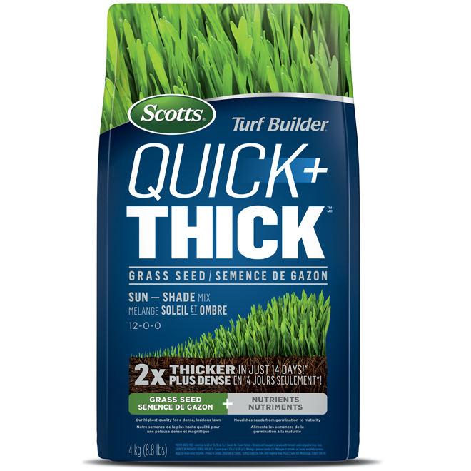 Scotts Turf Builder Quick + Thick Grass Seeds - Sun-Shade Mix - 4 kg