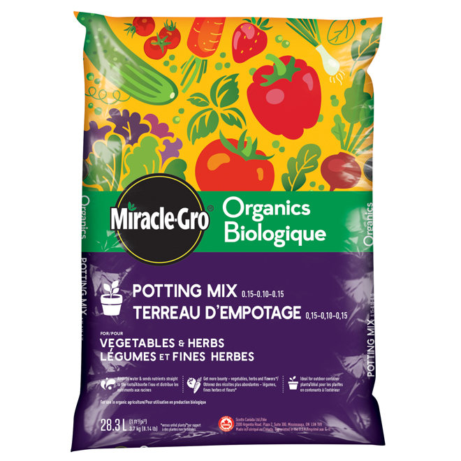 Terreau biologique pour semis et empotage Miracle Mix - 6 L