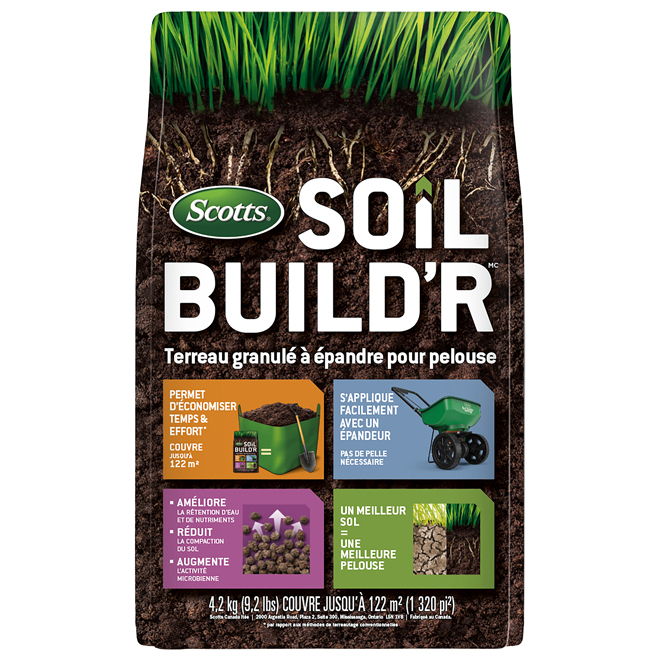 Terreau à épandre pour pelouse Soil Build'R de Scotts, 9,2 lb, 1313 pi²