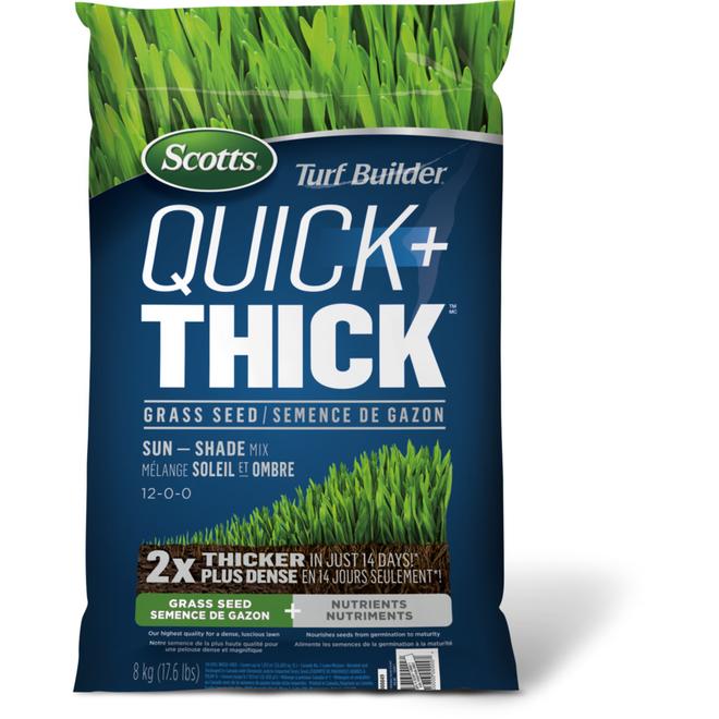 Scotts Turf Builder Quick & Thick Sun & Shade Grass Seed 8kg